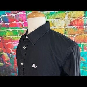 Copy - Burberry Brit Black Long Sleeve Shirt 3XL SEE DESC